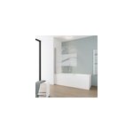 Pare - baignoire pivotant 3 volets pliables, 125 x 140 cm, verre transparent anticalcaire 5 mm, schulte ...