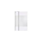 Pare - baignoire 2 volets verre effet d�poli anticalcaire goodhome calera h. 140 x l. 104 cm