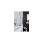 Pare - baignoire 2 volets verre effet dpoli anticalcaire goodhome calera h. 140 x l. 104 cm