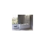 Pare - baignoire argent 2 volets relevable atelier du bain