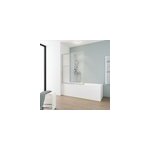 Pare - baignoire coulissant et pivotant 2 volets, l. 109 x h. 140 cm, transparent, schulte