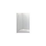 Pare - baignoire pivotant 1 volet, 80 x 140 cm, verre transparent 5 mm, profil blanc, schulte capri