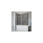 Pare - baignoire pivotant 2 volets l. 87 x h. 120 cm, chrome, schulte