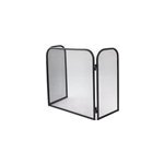 Pare - feu 3 volets en acier noir goodhome stoss l. 96. 5 x l. 53 cm