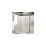 Paroi de douche fixe 80 x 200 cm, dor� bross�, galedo factory
