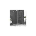 Paroi de douche fixe blanc galedo spot transparent 90cm