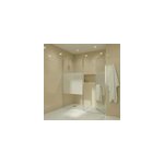 Paroi de douche fixe cooke & lewis onega s�rigraphi�e 70 cm