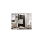 Paroi de douche fixe  l'italienne + dflecteur, 120 x 190 cm, schulte newstyle, walk in, verre transparent ...
