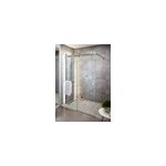Paroi de douche à l'italienne coulissante goodhome naya transparent 140 cm Paroi de douche à l'italienne coulissante goodhome naya transparent 140 cm