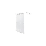 Paroi de douche  l'italienne coulissante goodhome naya transparent 160 cm