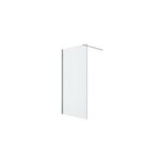 Paroi de douche à l'italienne fixe l. 100 x h. 195 cm, verre transparent, profilés alu chrome, goodhome ... Paroi de douche à l'italienne fixe l. 100 x h. 195 cm, verre transparent, profilés alu chrome, goodhome ...