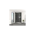 Paroi de douche � l'italienne h. 200 x l. 120 cm, �p. 6 mm, profil� chrome, galedo edge