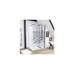 Paroi de douche � l'italienne noir galedo jungle s�rigraphi� 120cm