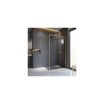 Paroi de douche  l'italienne transparente, profil dor 90 cm, schulte impriale contoura