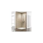 Paroi de douche verre transparent anticalcaire l. 90 cm, schulte free