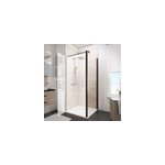 Paroi lat�rale fixe pour portes de douche battantes l. 80xh. 192cm, verre transparent anticalcaire 5mm, ...