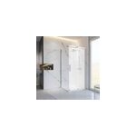 Paroi lat�rale fixe pour porte de douche coulissante l. 80xh. 200cm, verre transparent anticalcaire 8mm, ...