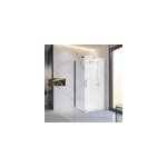 Paroi lat�rale fixe pour porte de douche coulissante l. 80xh. 200cm, verre transparent anticalcaire 8mm, ...