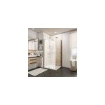 Paroi latérale fixe pour porte de douche coulissante l. 90xh. 200cm, verre transparent anticalcaire 8mm, ... Paroi latérale fixe pour porte de douche coulissante l. 90xh. 200cm, verre transparent anticalcaire 8mm, ...