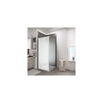 Paroi lat�rale fixe pour porte de douche pivotante l. 80xh. 190cm, verre transparent anticalcaire 5mm, ...