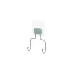 Patre salle de bains  coller 2 ttes compactor grena en mtal coloris vert