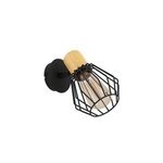 Pat�re spot e27 40w eglo palmorla noir �10, 5cm