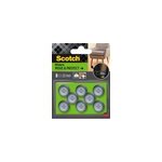 Patin glisseur adhsif rond gris scotch 22 mm, lot de 8