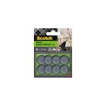 Patin glisseur adhsif rond gris scotch 25 mm, lot de 8