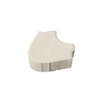 Pav autobloquant blooma crocus quartz blanc 20 x 17 cm, p. 6 cm