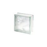 Pav� de verre nuage incolore 19 x 19 cm, �p. 80 mm