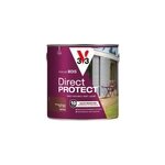 Peinture bois direct protect v33 rouge basque satin ral 3004 2l v33