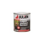 Peinture extérieure laque métaux ferreux antirouille monocouche julien noir mat ferronnerie 0, 5l Peinture extérieure laque métaux ferreux antirouille monocouche julien noir mat ferronnerie 0, 5l