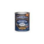 Peinture extrieure mtal direct sur rouille hammerite brillant laqu blanc 0, 75l