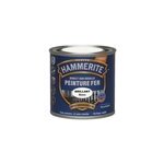 Peinture extrieure mtal direct sur rouille hammerite brillant laqu blanc 250ml