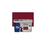 Peinture murs, plafonds, boiseries et radiateurs rouge bordeaux satin dulux valentine cr�me de couleur ...