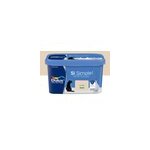 Peinture murs et boiseries blanc le cr�me satin dulux valentine si simple ! 2. 5 l