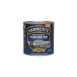 Peinture m�tal ext�rieur direct sur rouille gris argent martel� hammerite 250 ml