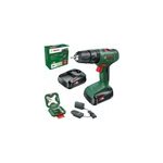 Perceuse visseuse sans fil bosch easyimpact 18v - 40 2x2. 0ah + coffret x - line 34 pices