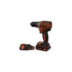 Perceuse visseuse sans fil black + decker 18v bl186k1b2 - qw - 2x2ah