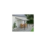 Pergola adosse olympia 3 x 4, 25m gris
