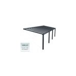 Pergola adossée stockholm palram canopia aluminium et polycarbonate gris 3, 32 x 9, 5m Pergola adossée stockholm palram canopia aluminium et polycarbonate gris 3, 32 x 9, 5m