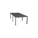 Pergola autoportante evora grand mod�le en aluminium 6 x3. 6 m anthracite