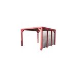 Pergola autoportante manuelle bois habrita tho3531vt 3, 41 x 3, 13 m