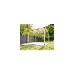 Pergola autoport�e lyna en bois trait� 2. 40 x 4 m
