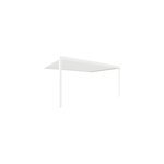 Pergola bioclimatique adoss�e motoris�e salto alumin'home aluminium blanc ral 9010 - 5 x 3, 5 m avec ...
