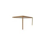 Pergola bioclimatique adoss�e manuelle salto alumin'home aluminium aspect bois - 5 x 3, 5 m