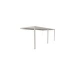 Pergola bioclimatique adoss�e manuelle salto alumin'home aluminium blanc ral 9010 - 6 x 3 m