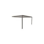 Pergola bioclimatique adoss�e motoris�e salto alumin'home aluminium gris taupe ral 7039 - 5 x 3, 5 m ...