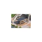 Pergola bioclimatique autoportante air 3x4 m manuelle proloisirs