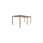 Pergola bioclimatique autoportante manuelle salto alumin'home aluminium aspect bois - 6 x 3 m